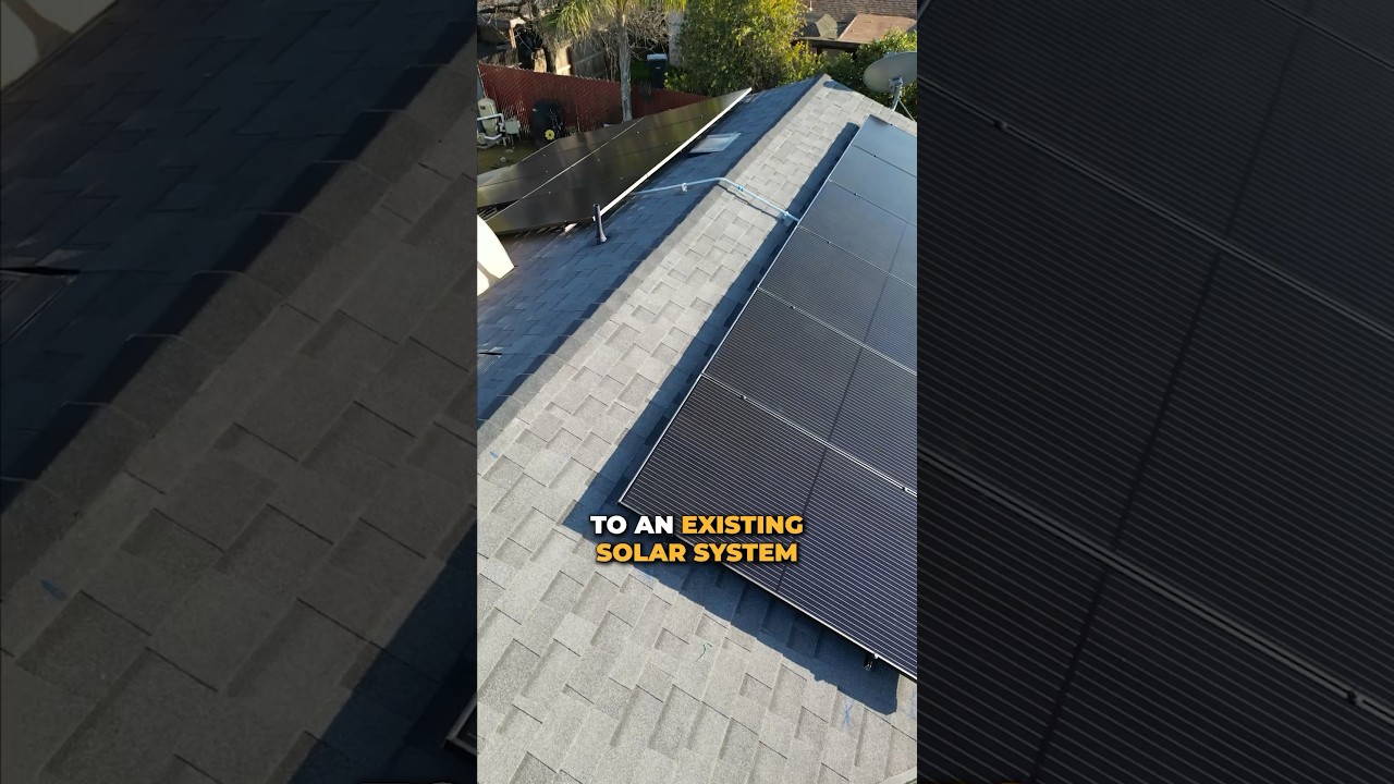 How we add solar panels to an existing solar system ☀️