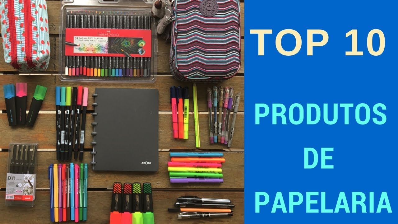 TOP 10 Produtos de PAPELARIA - Papelaria Concurseiros