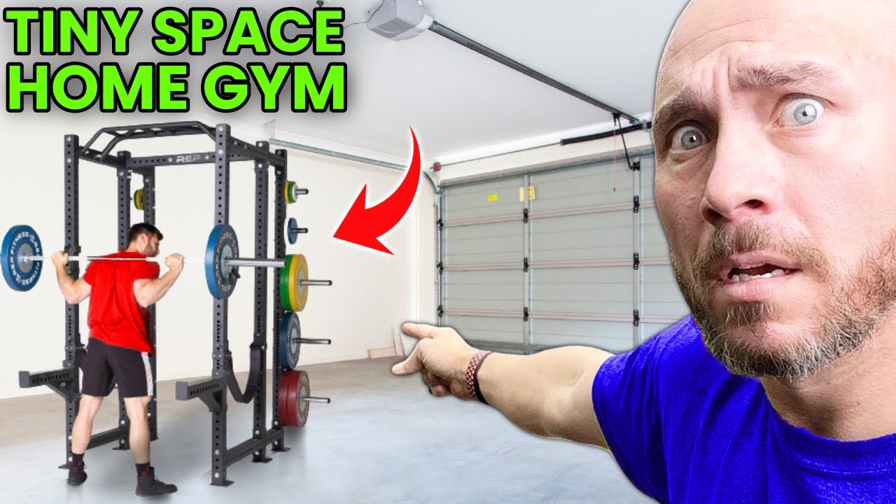 Stuffing a FULL HOME GYM into the Corner of a Garage!