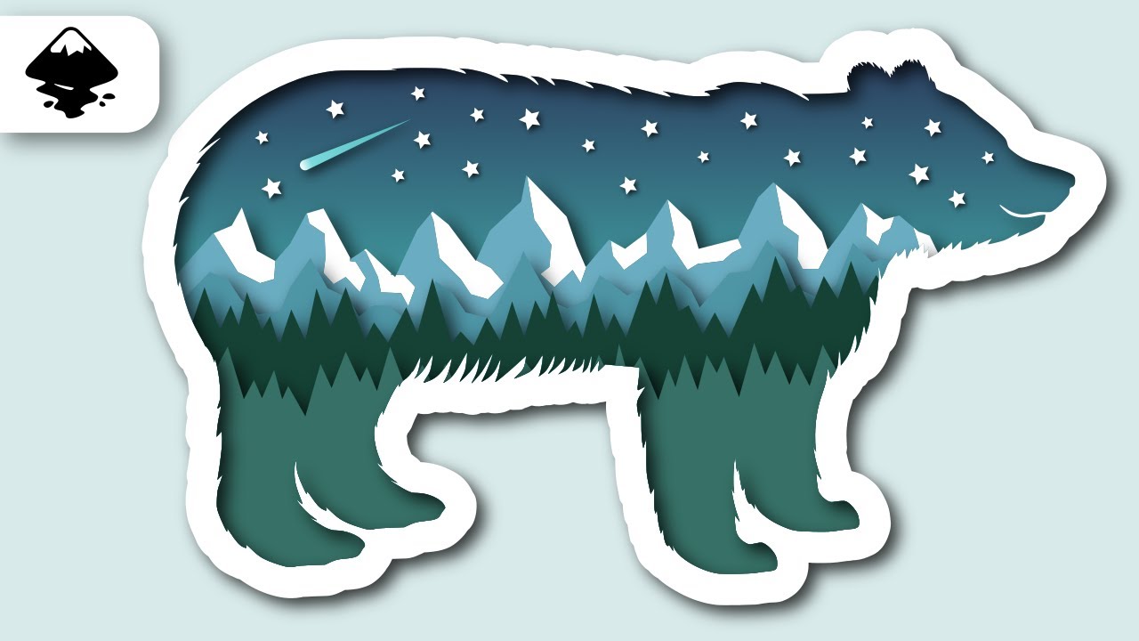 Create A Paper Cut Out Effect In Inkscape | Drop Shadows