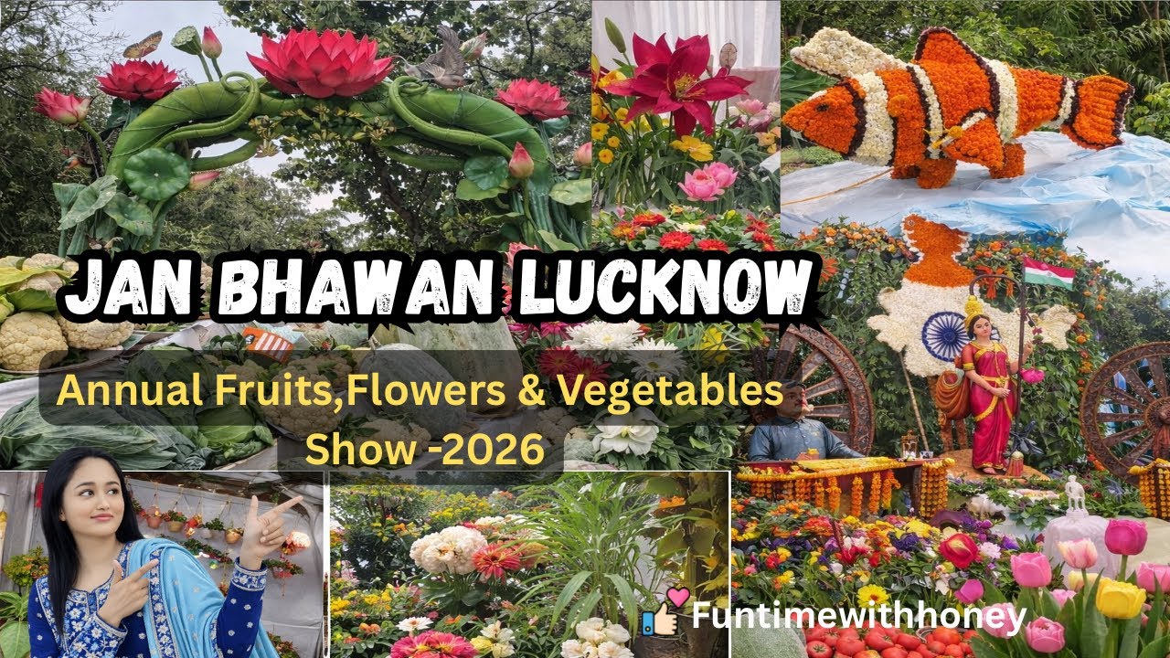 Biggest Flower Show Of Lucknow  | Raj/Jan Bhawan Annual Flower, Fruits & Vegetables Show 2026