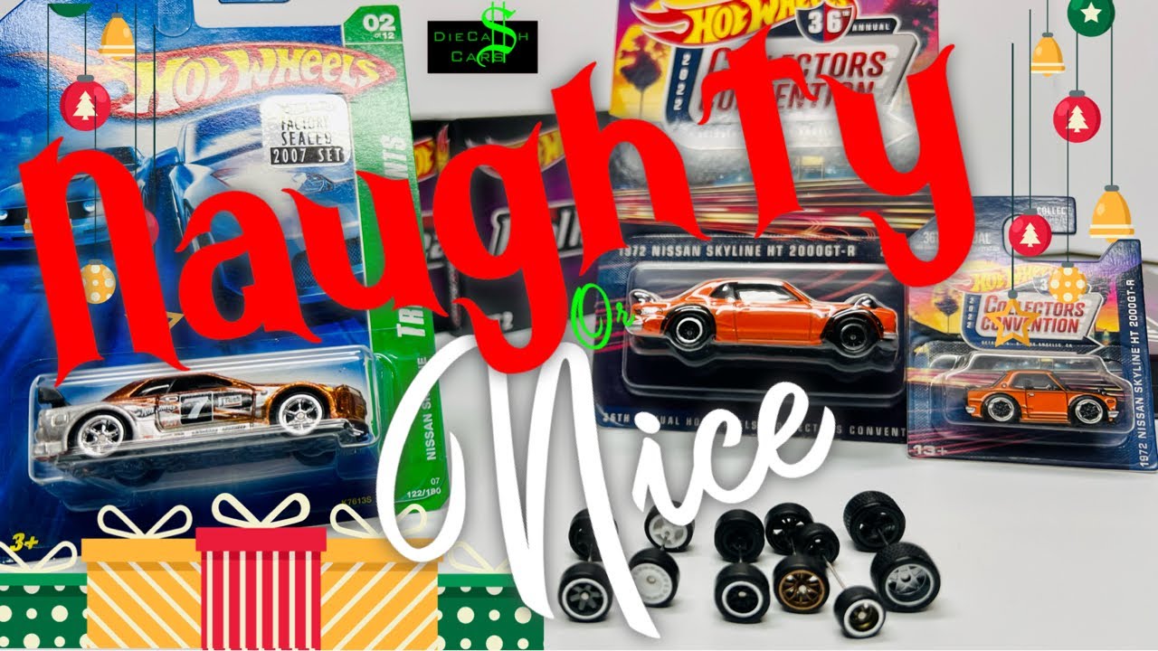 Hot Wheels Presents from Mrs. DieCa$h! RARE Skyline Super Treasure Hunt + Convention 2000GT-R w/ Pin