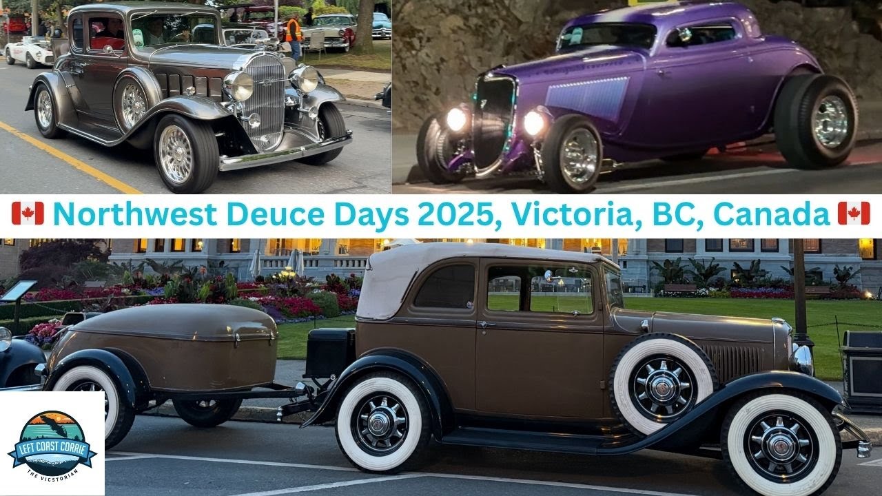 Northwest Deuce Days 2025-Sunday Main Event Parking Cars-Victoria, BC, Canada