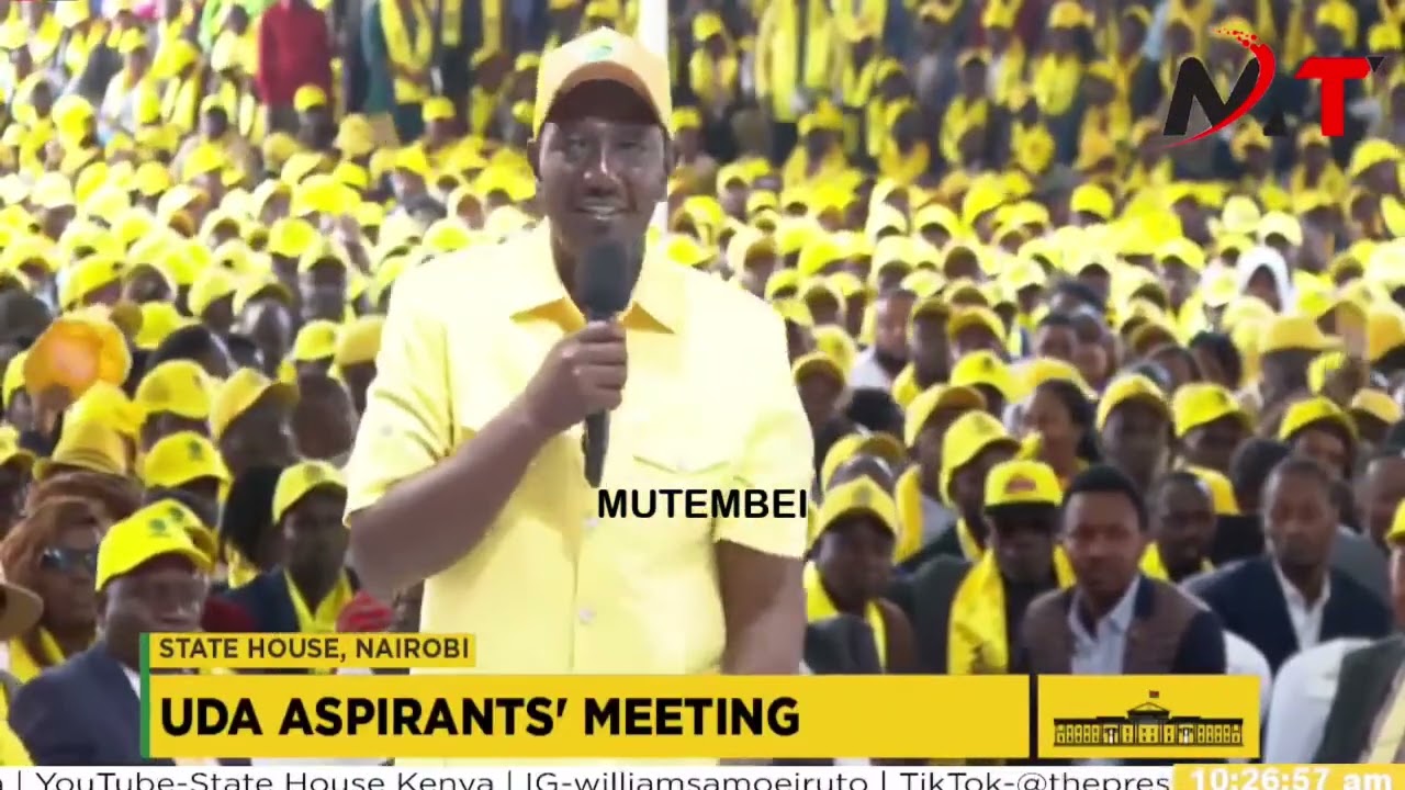 YOU SHOULD NOT BE HERE AS A PAY BACK TO GACHAGUA! RUTO TELLS ASPIRANTS