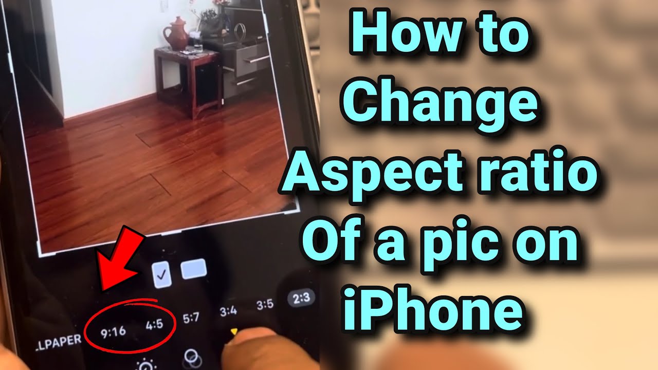 How to change the aspect ratio of a picture in iPhone
