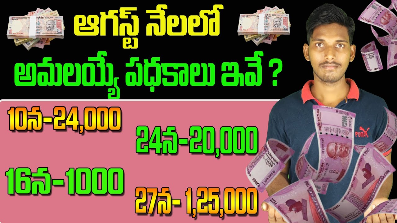 August month Government schemes in AP||jagan||ap government updates||Ap online news||Saithinks