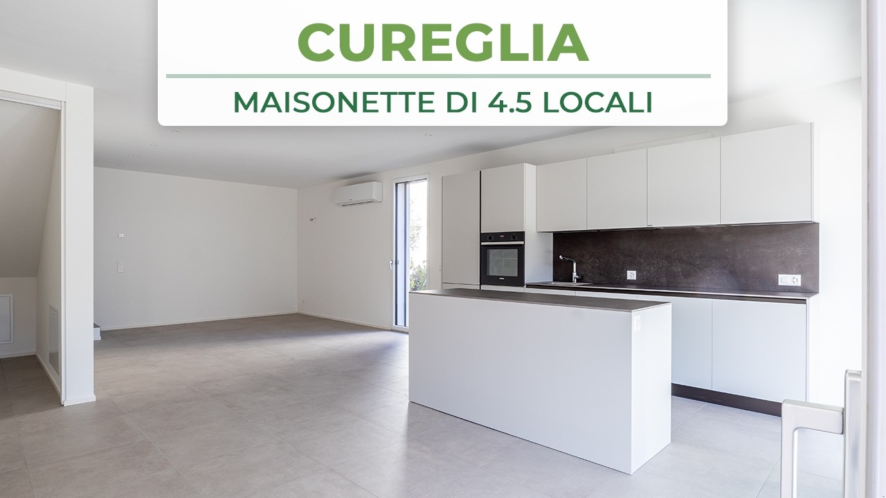 MAISONETTE DI 4.5 LOCALI CON GIARDINO A CUREGLIA