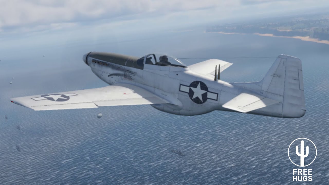 P-51D Mustang Close Air Support War Thunder Gameplay | no commentary