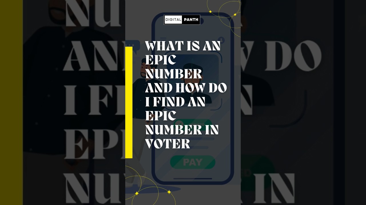 What is an epic number and how do I find an epic number in voter? #voteridcard #realnumbers #idcards