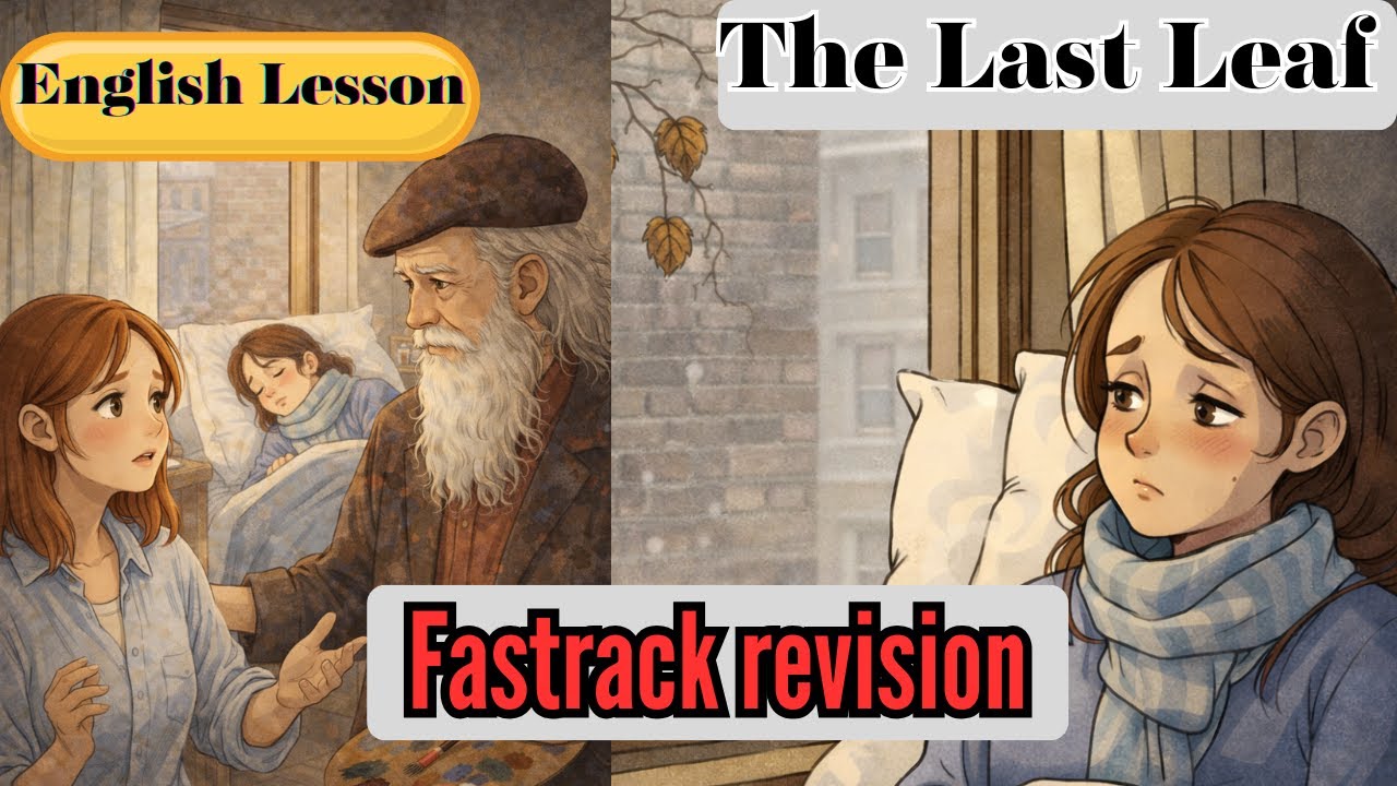Fastrack revision - The Last Leaf English Lesson with Workshop explained in easy Marathi.