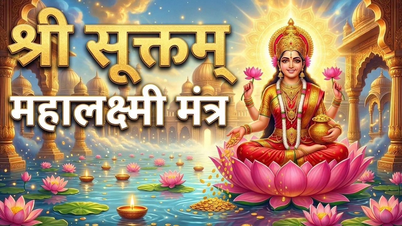 श्री सूक्त (ऋग्वेद) Full Shri Suktam with Lyrics - (A Vedic Hymn Addressed to Goddess Lakshmi)
