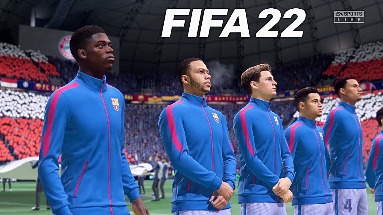 FC Bayern vs FC Barcelona // Champions League UEFA // 08/12/2021 // FIFA 22