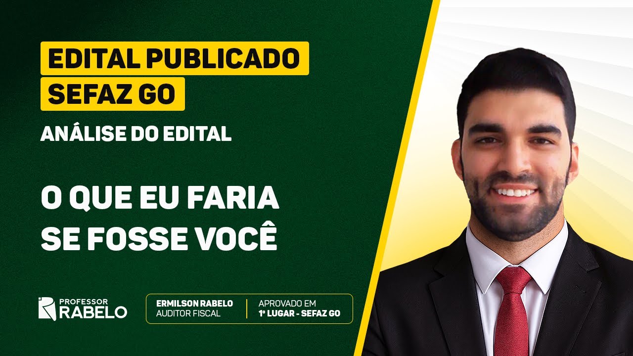 SEFAZ GOIÁS - Edital Publicado - Auditor Fiscal - 300 VAGAS