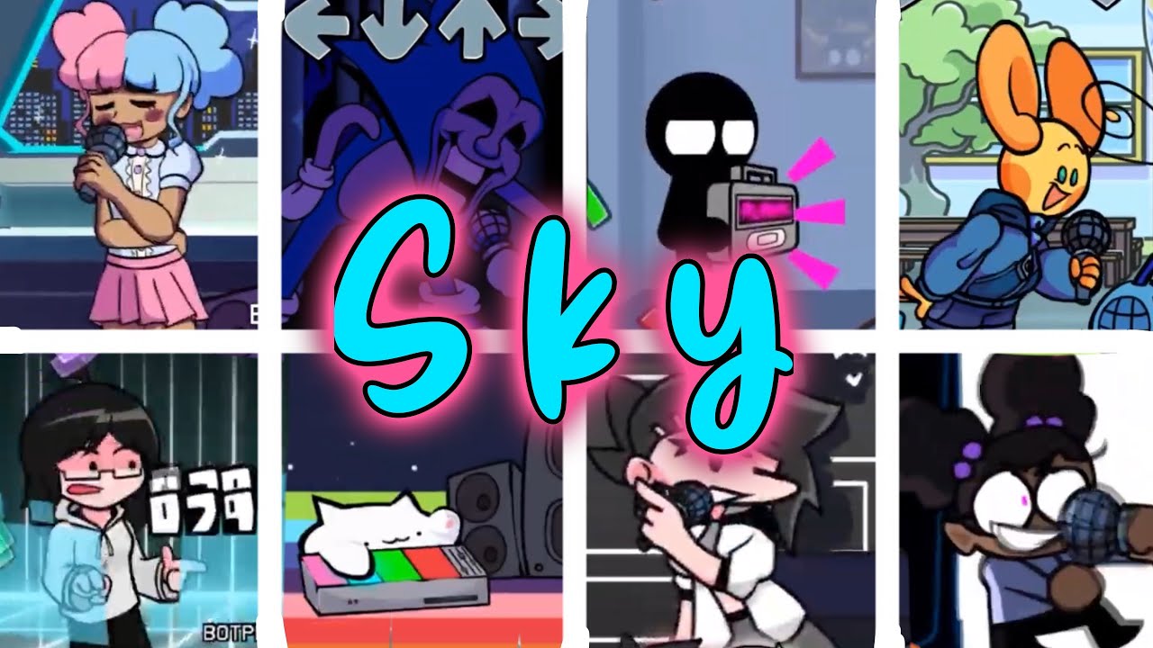 Sky - FNF Sky Mod but Every Turn the Character Singing Changes! (Everyone Sings Sky)