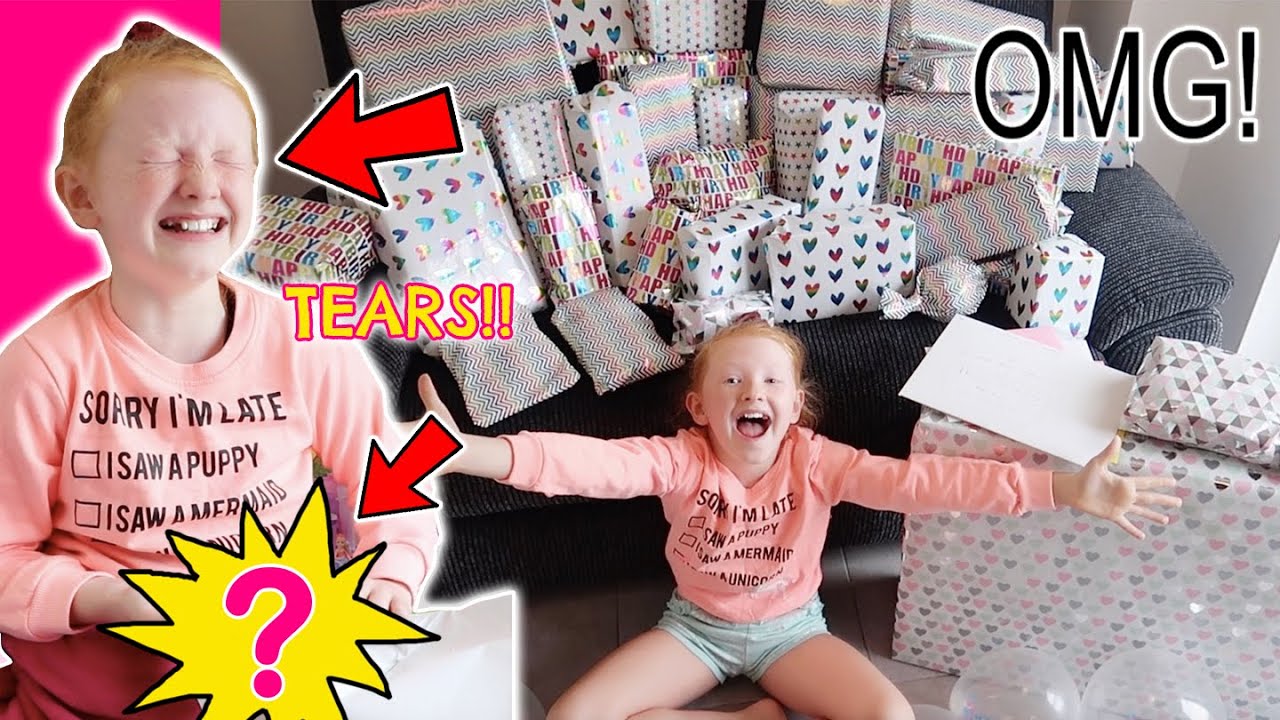ESMÉ'S 10th BIRTHDAY MORNING OPENING PRESENTS - SHOCK PRESENT BRINGS TEARS!