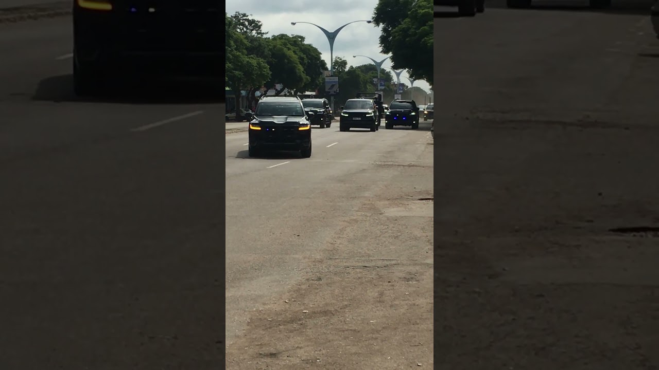 ZIMBABWE PRESIDENTIAL MOTORCADE ZITF 2025 BULAWAYO