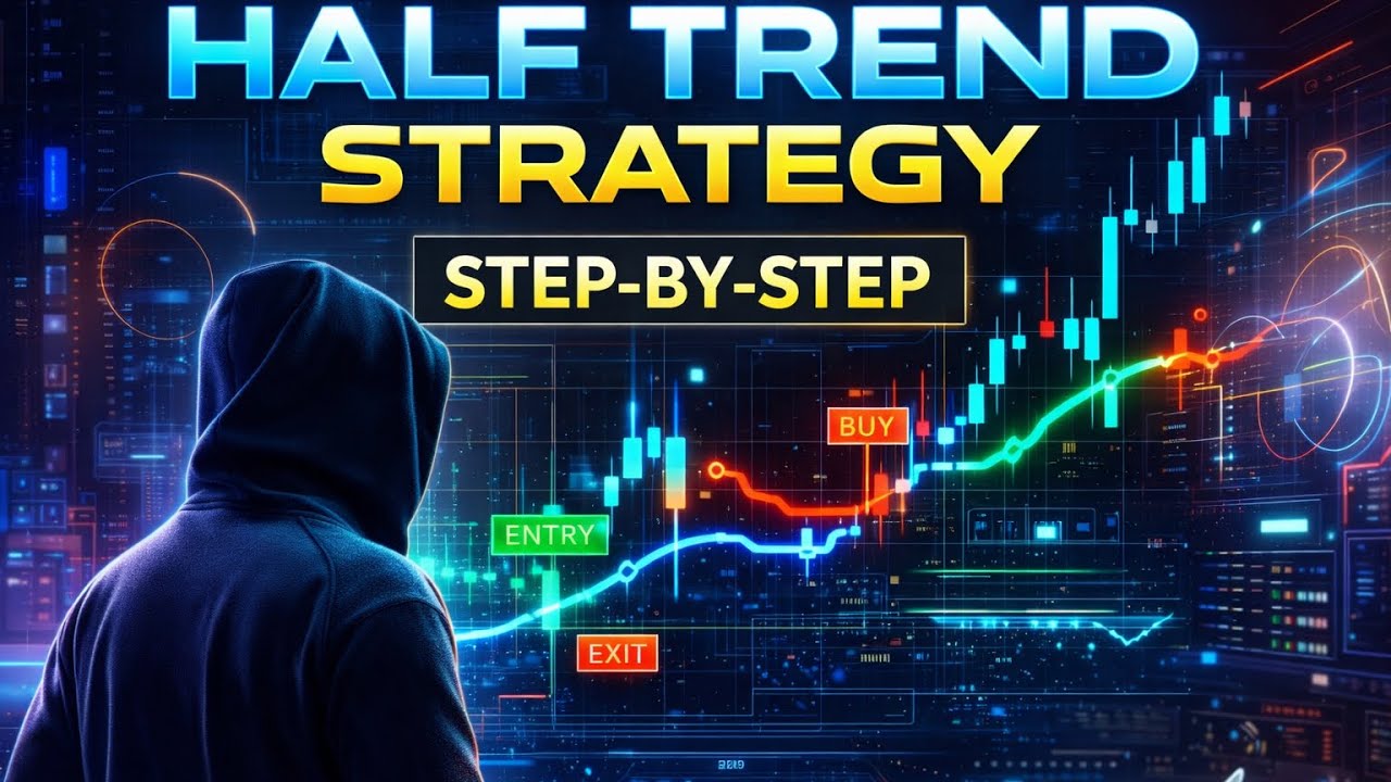 Half Trend Strategy Explained 🔥 Trade Trends with Precision (Step-by-Step)