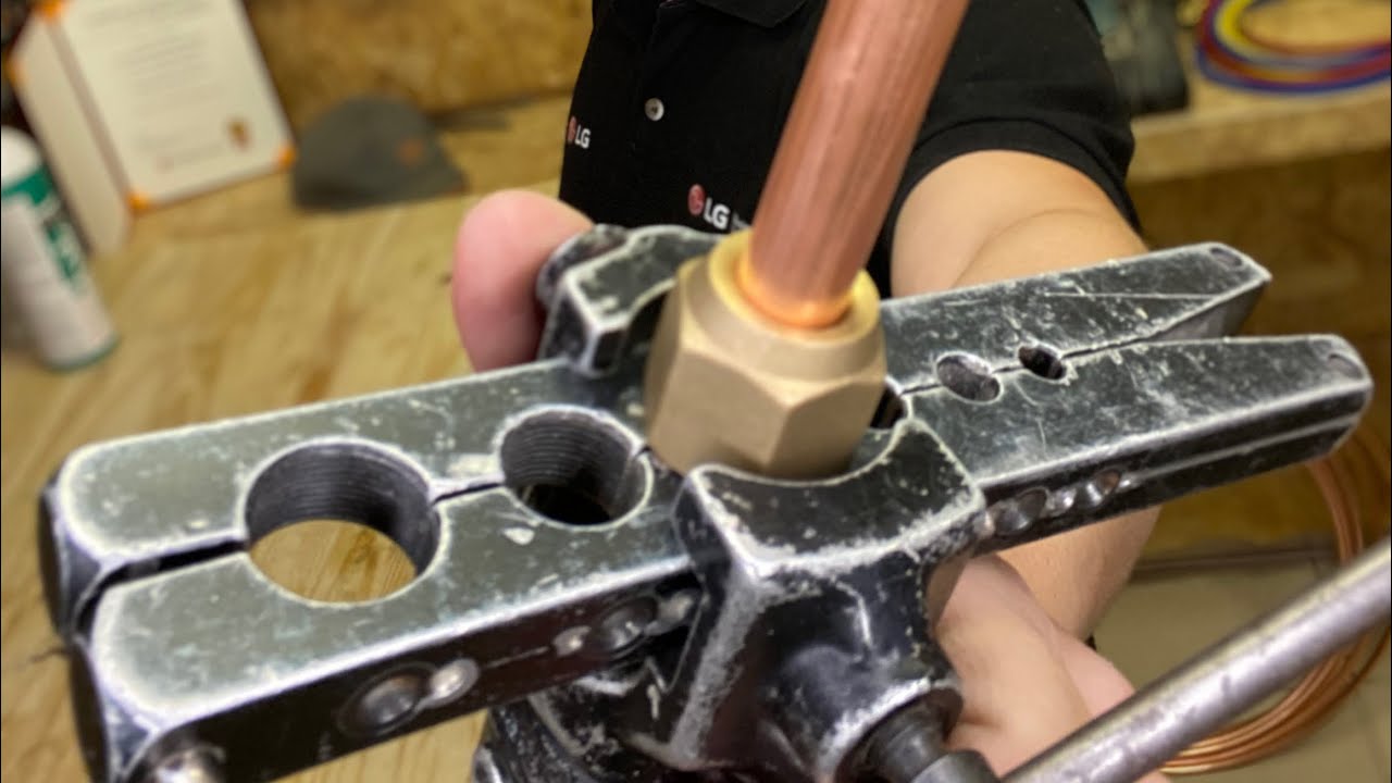 Instalando ar condicionado - como fazer flanges (conexões) de qualidade