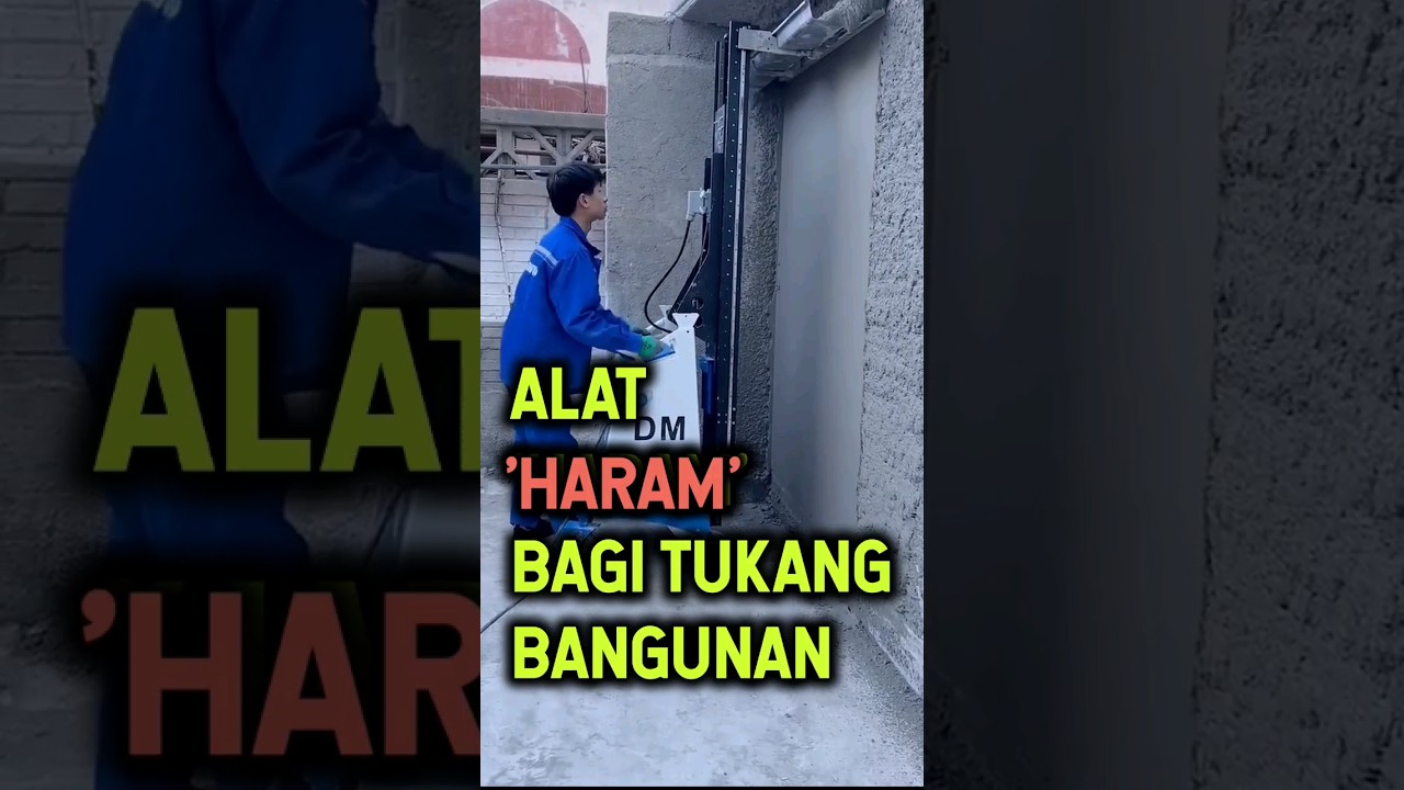 Tak disukai tukang bangunan, alat canggih semen tembok #teknologi #tukangbangunanrumah #information