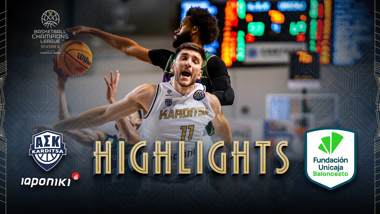 Karditsa Iaponiki v Unicaja | Highlights | #BasketballCL 2025-26