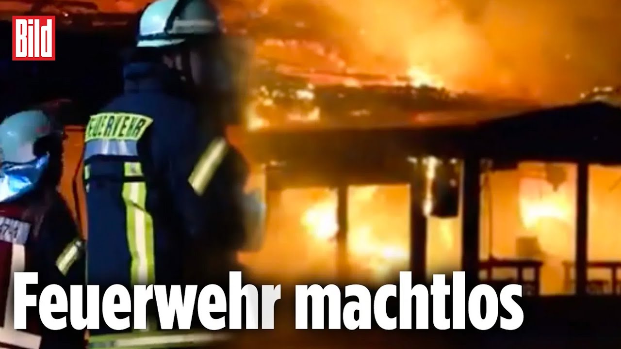 Riesen-Feuer: Großraum-Disco brennt komplett ab