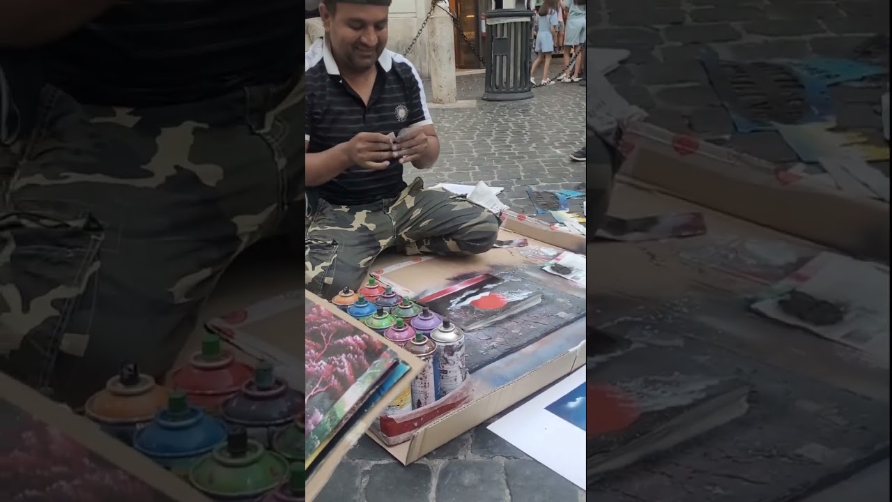Japanese Design Spray Art. #sprayart #sprayartroma