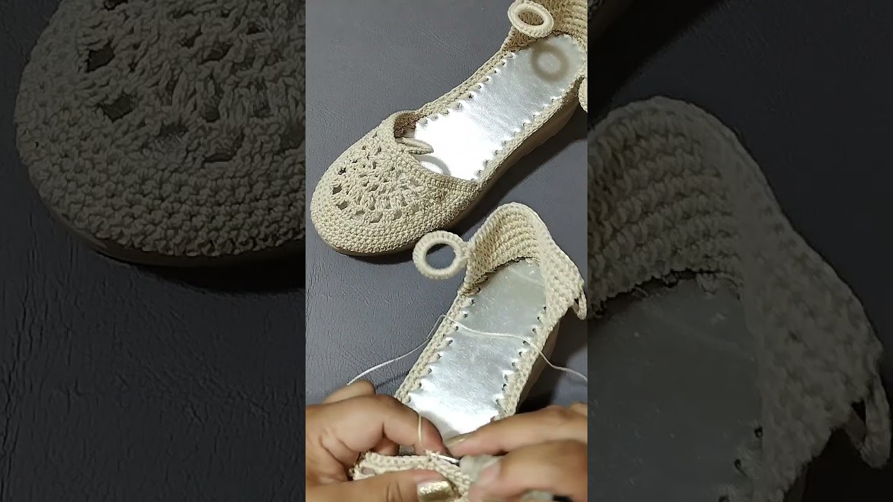 ALPARGATA TEJIDA A CROCHET 🧶 PASO 3 CACLES-LD