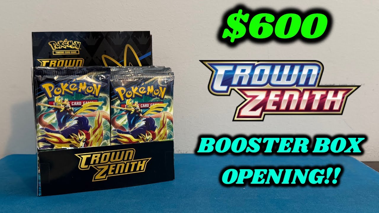 Opening a CUSTOM $600+ CROWN ZENITH BOOSTER BOX to celebrate 3 YEARS SINCE RELEASE!!