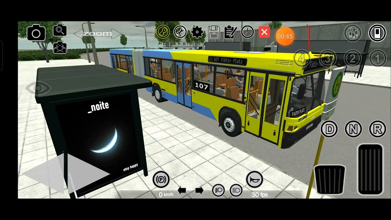 Поездка на MAZ 105.060 в Proton Bus Simulator.