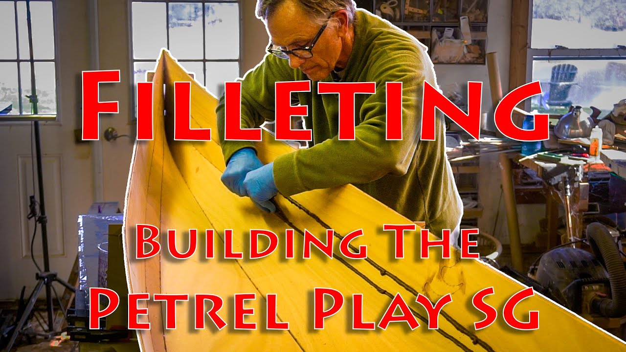 Основы эпоксидной заливки на каяке, сшитом и склеенном — Petrel Play SG Build — E5