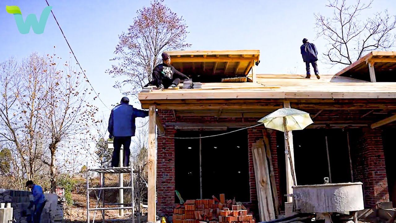 The young man designs and rebuilds a old wooden house in the poor countryside PART2 WU Vlog