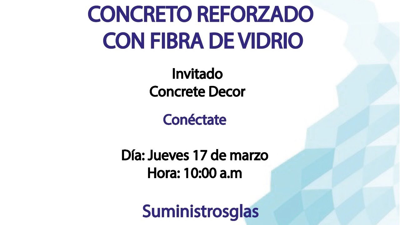 Concreto reforzado con fibra de vidrio
