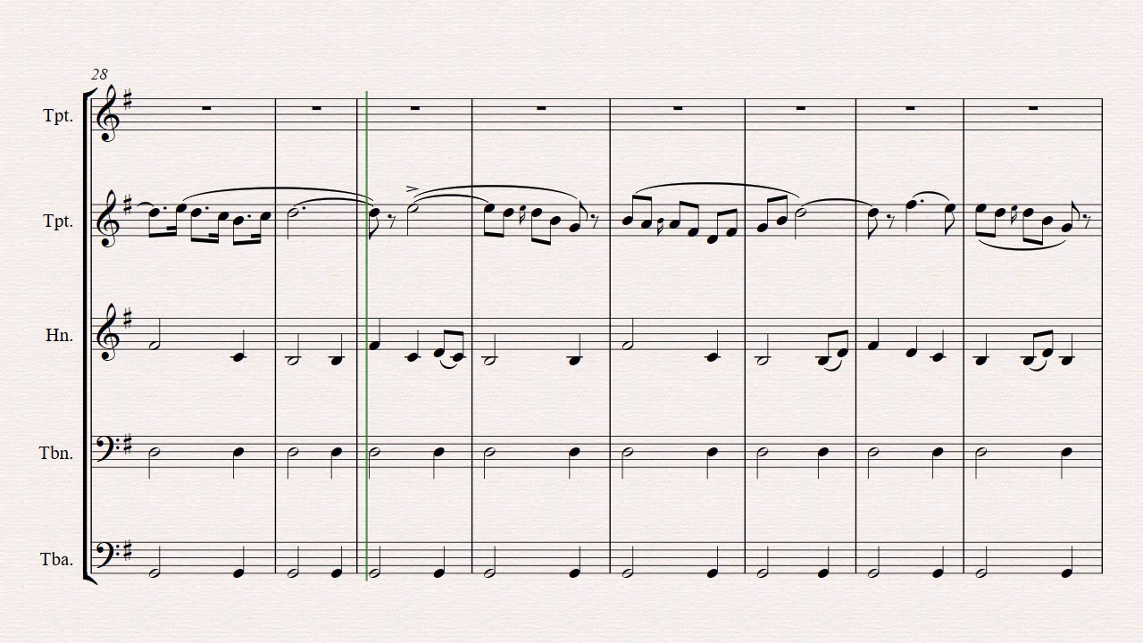 Solveig's Song - from Peer Gynt Suite - Brass Quintet - Arrangement: Thomas H. Graf