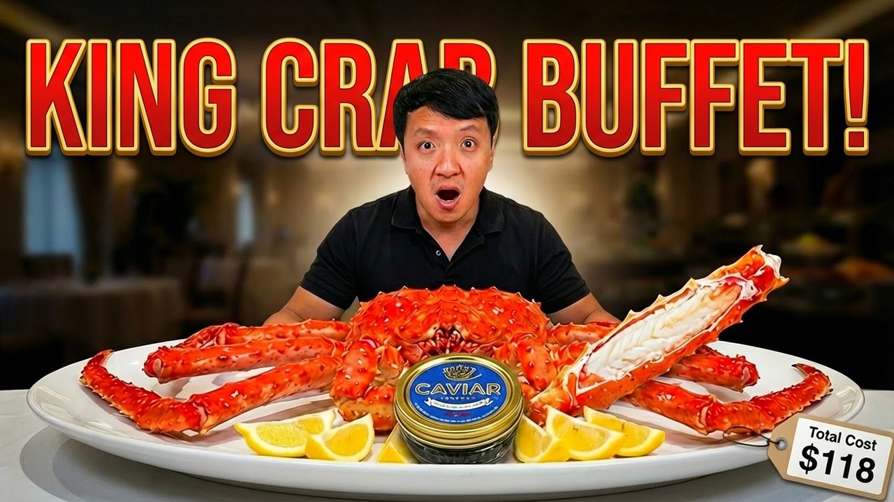 INSIDE the MOST EXPENSIVE All You Can Eat KING CRAB + LOBSTER + CAVIAR Seafood Buffet in Hong Kong!