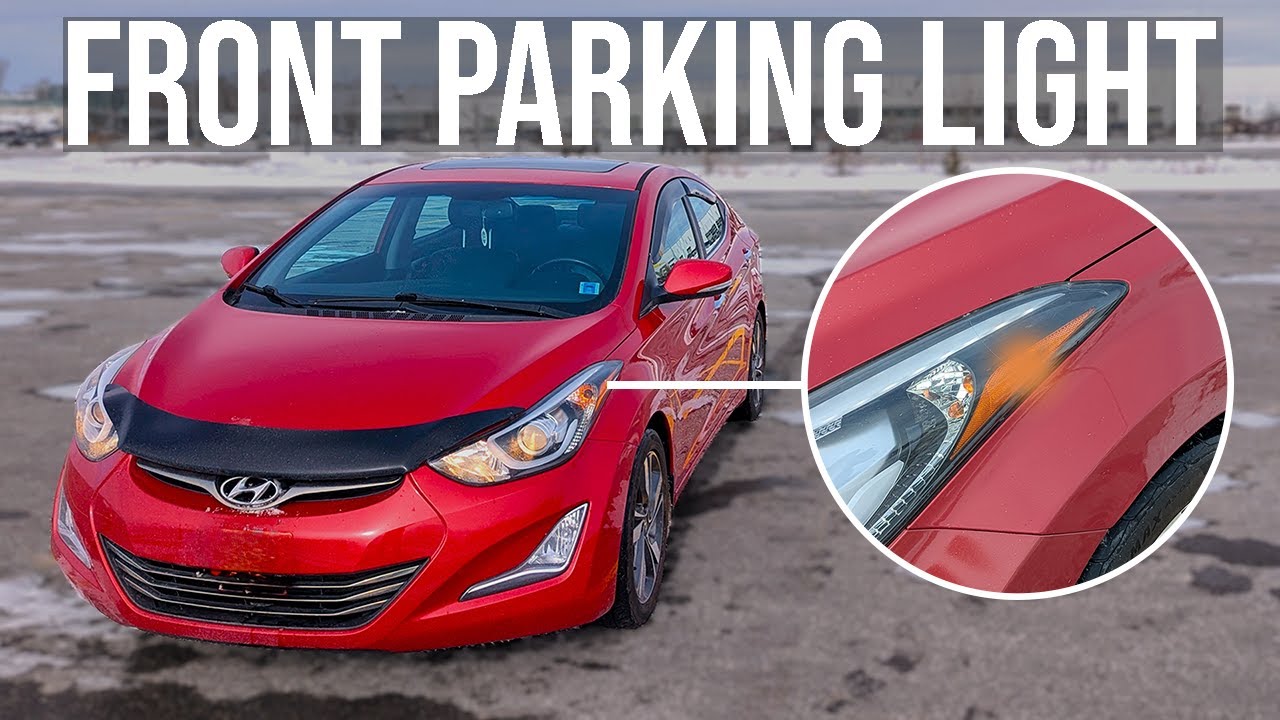 Как заменить лампу переднего габаритного огня - Hyundai Elantra (2011-2016)