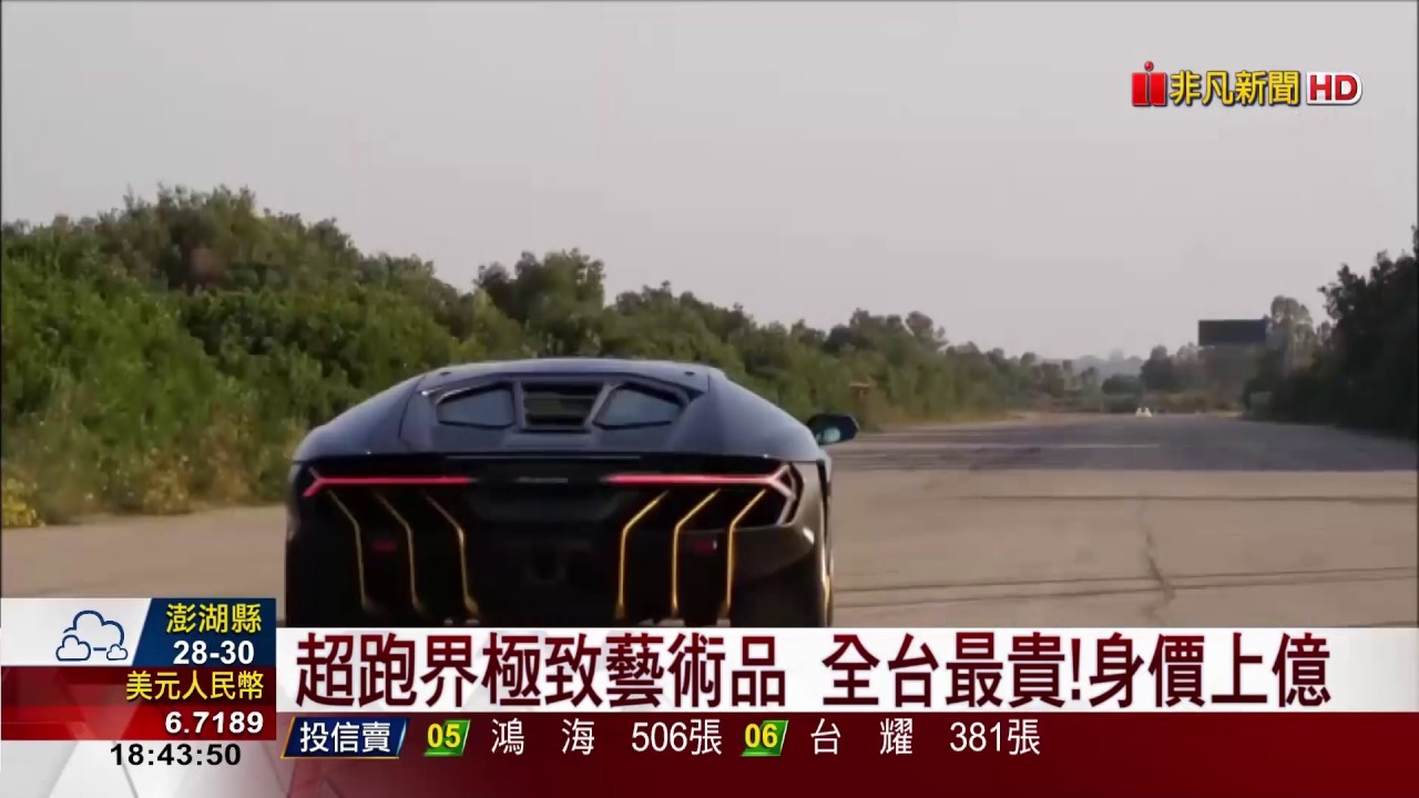 【非凡新聞】全球限量20輛上億超跑 其中一輛就在台灣!