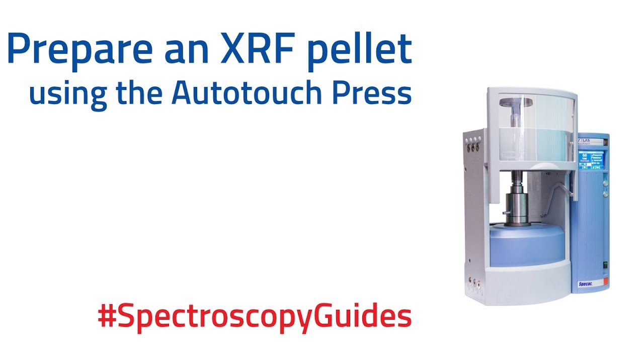 How to make an XRF pellet with Specac's Autotouch hydraulic press | Spectroscopy Guides