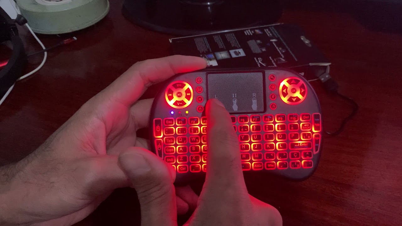 Mini teclado keyboard completo funçoes especiais secretas manual tutorial teclas truques tv smart