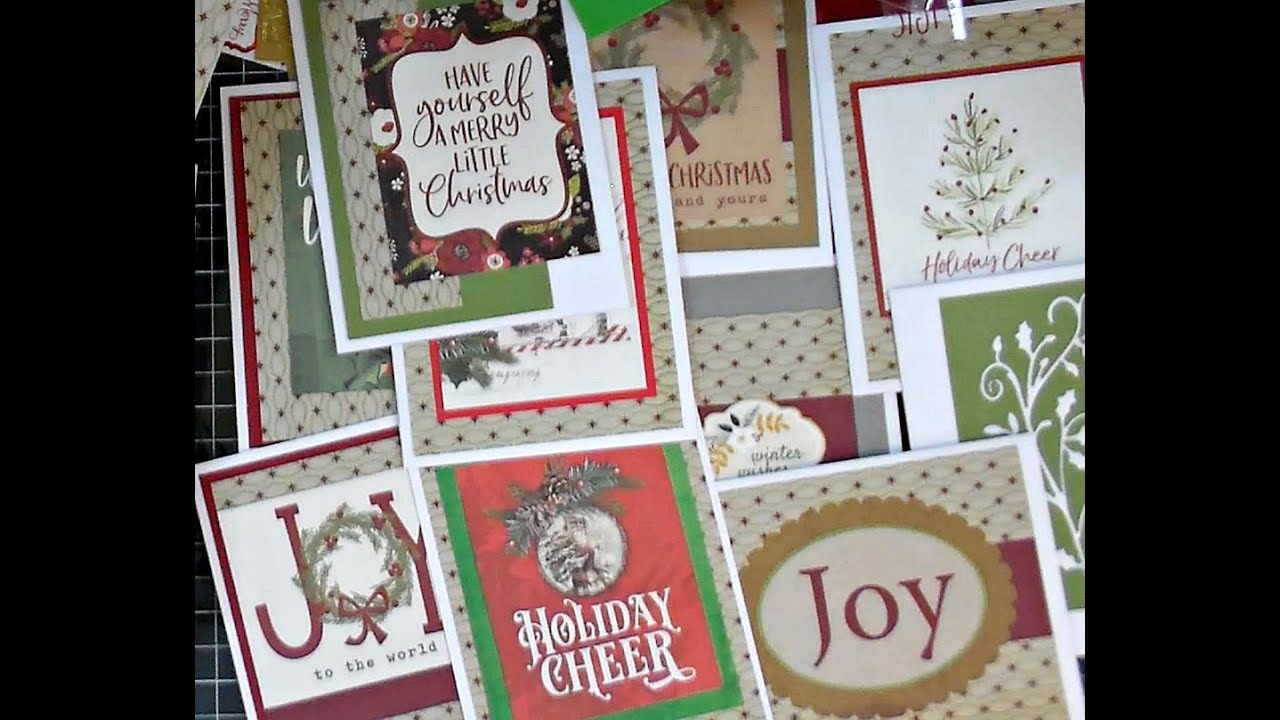 Recycle or use your stash Christmas cards wk 98