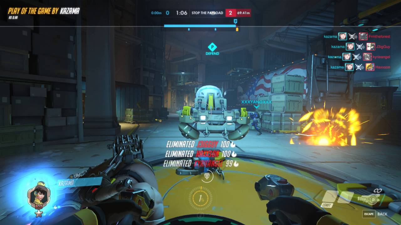 Overwatch - Play of the game - CompetitivePlay - kazama as D.va