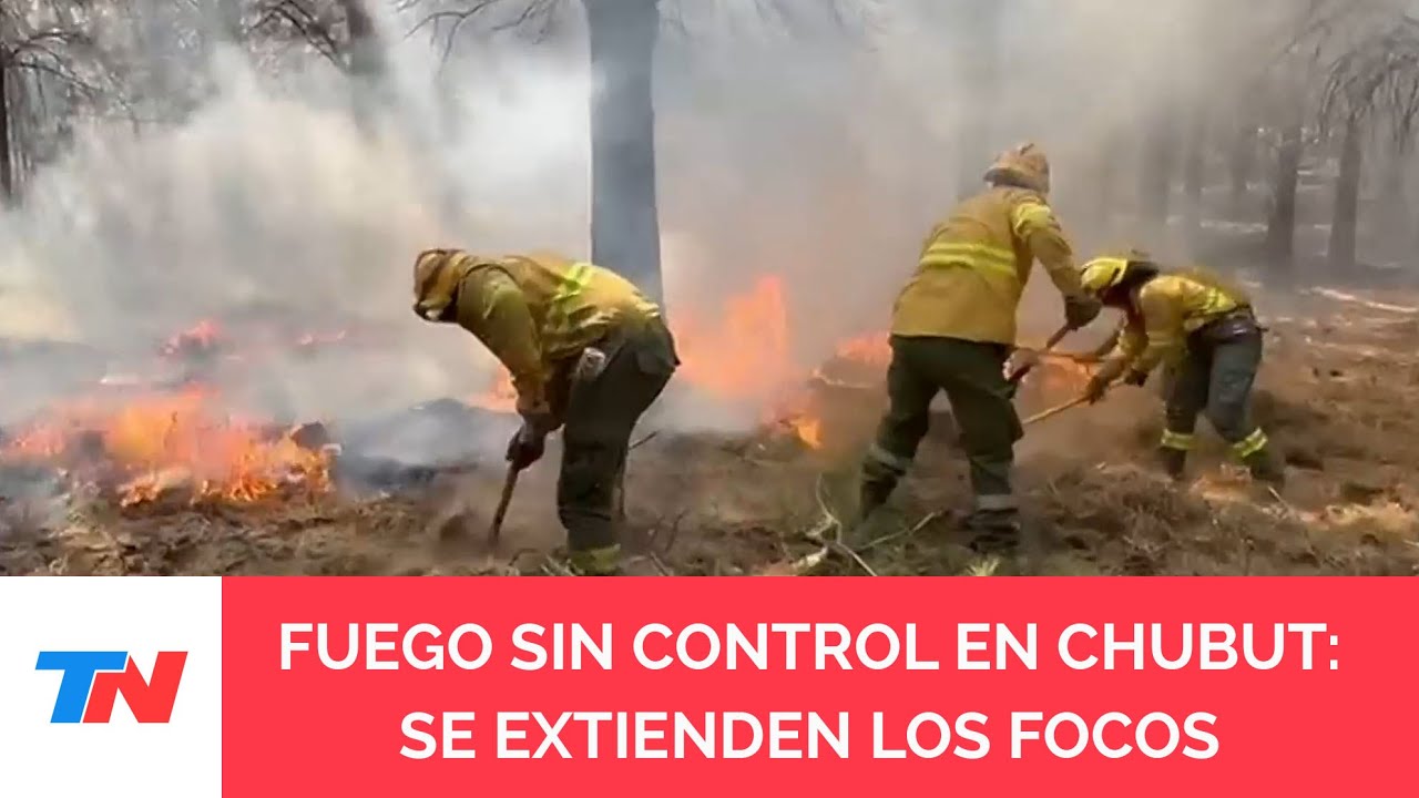 INCENDIOS EN CHUBUT: el fuego amenaza el acceso a Esquel y esperan la llegada de más brigadistas