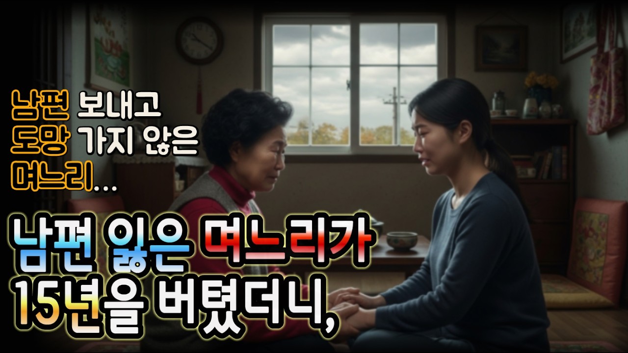 남편 잃은 며느리가 15년을 버텼더니
