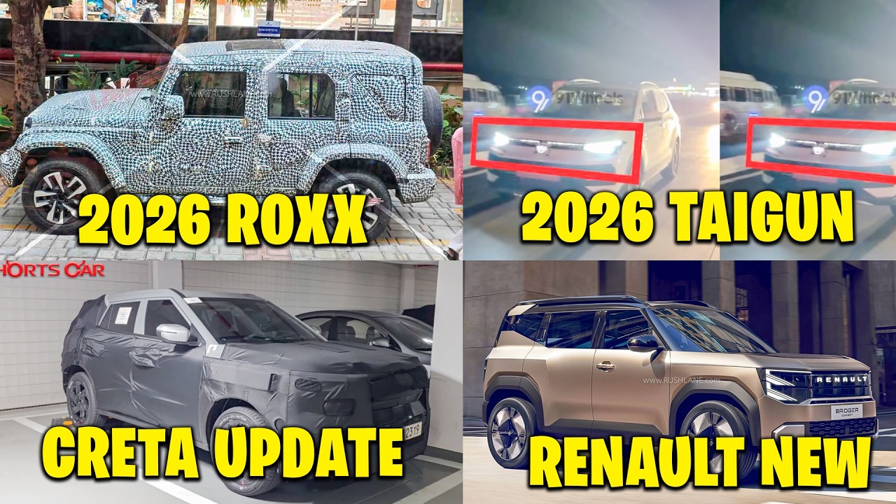 2026 THAR Roxx Update, Creta Spied, Taigun Spied, Renault Bridger