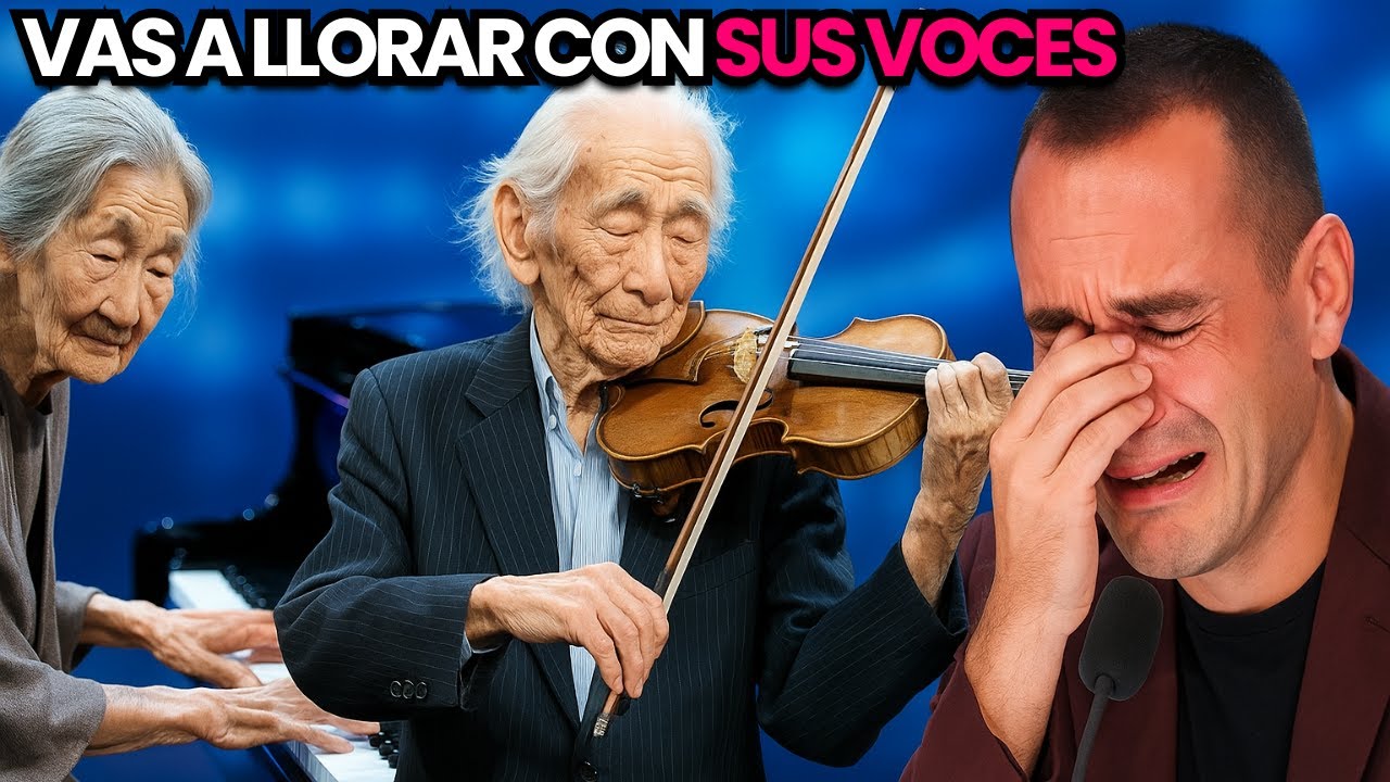😭 !TODOS LLORARON!  Dúo de Violín y Piano Supervivientes a Hiroshima de 98 años Conmociona al MUNDO