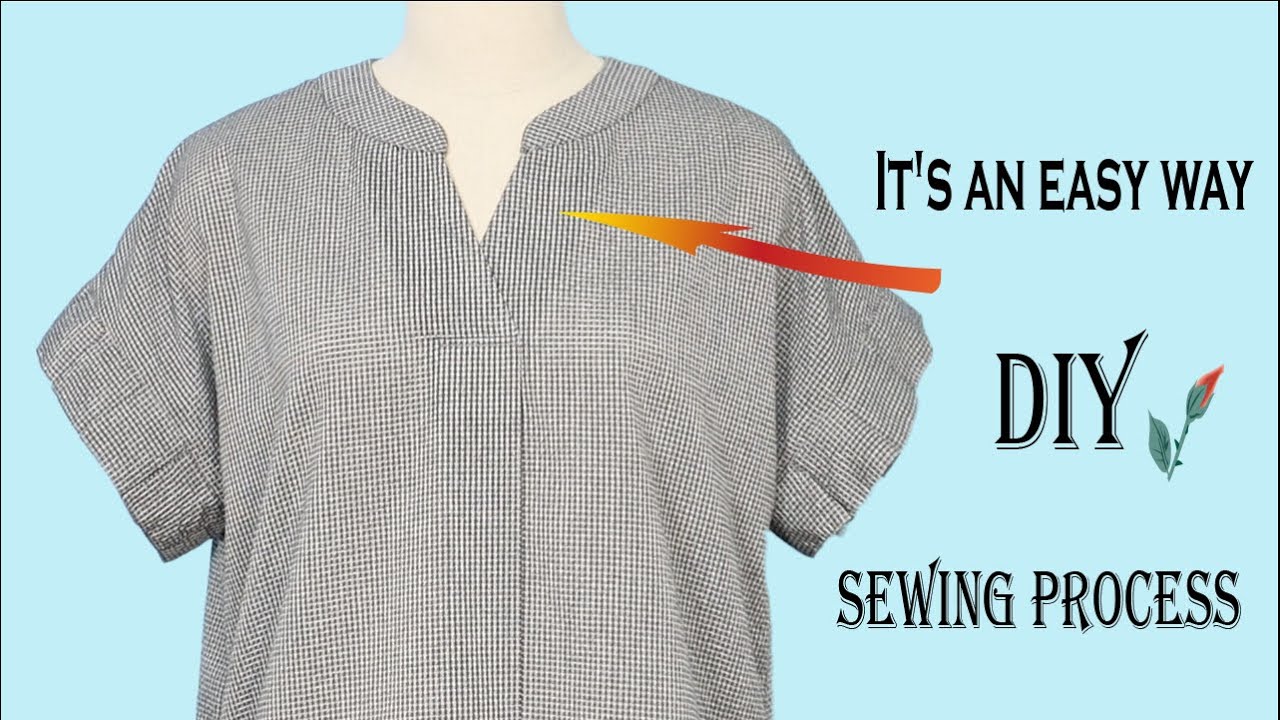 블라우스 봉제과정입니다.It's a sewing process to make a blouse.