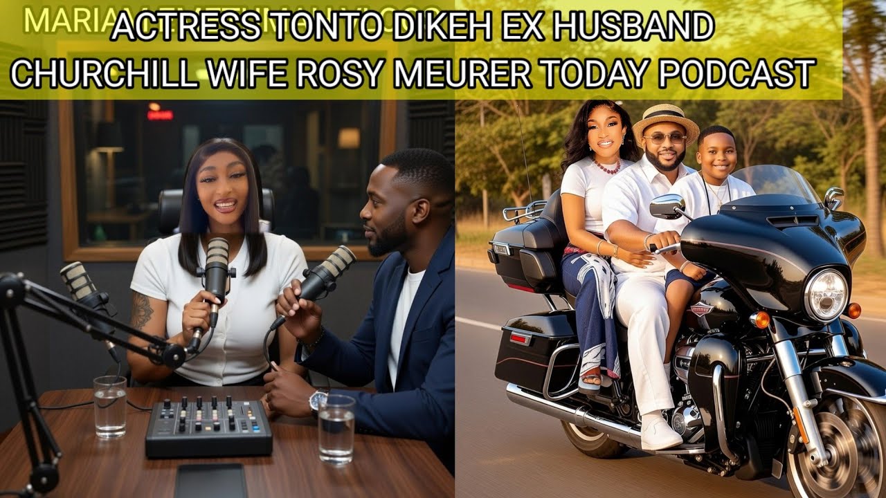 Тонто Дике, жена Рози Мейрер Черчилль, обращается к ним после дня рождения сына.