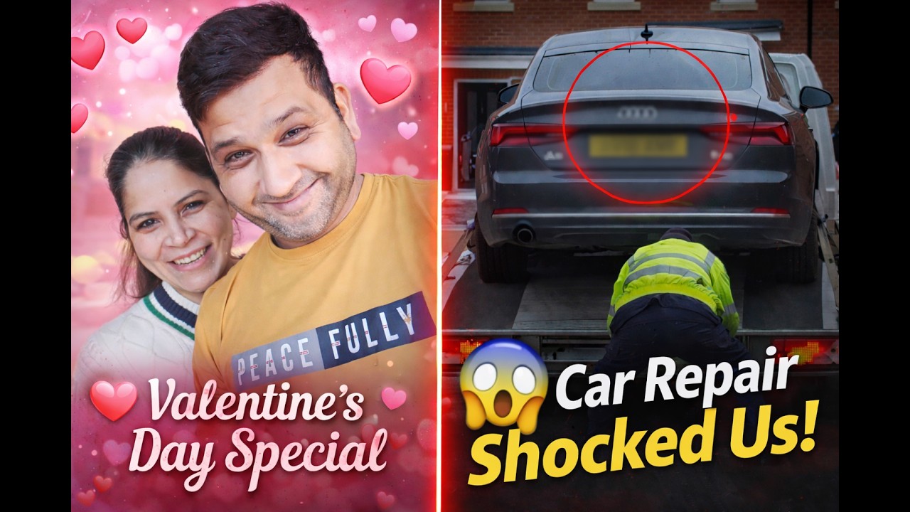Hamara Valentines Day kaise mana | Car Repair Company ne diya shock | Indian family in 🇬🇧