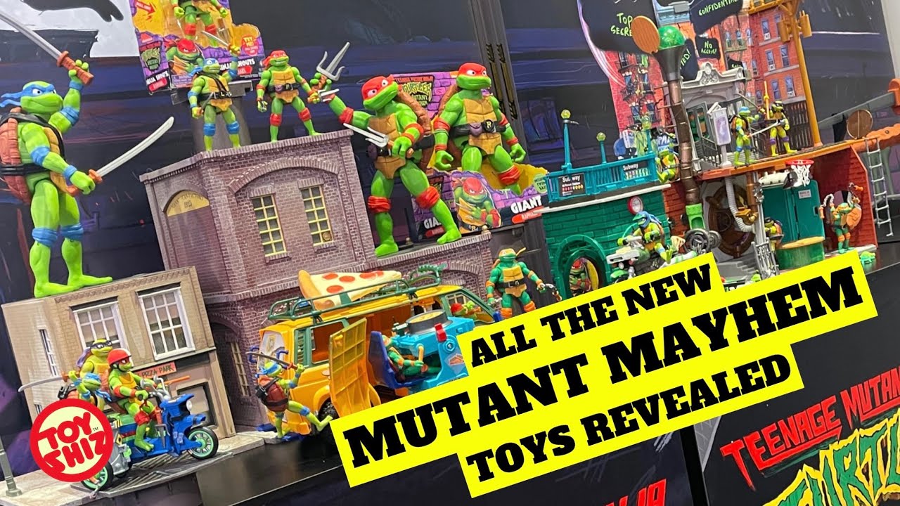 2023 ALL THE NEW TMNT: MUTANT MAYHEM FIGURES REVEALED | The Play Date NYC | Playmates Toys