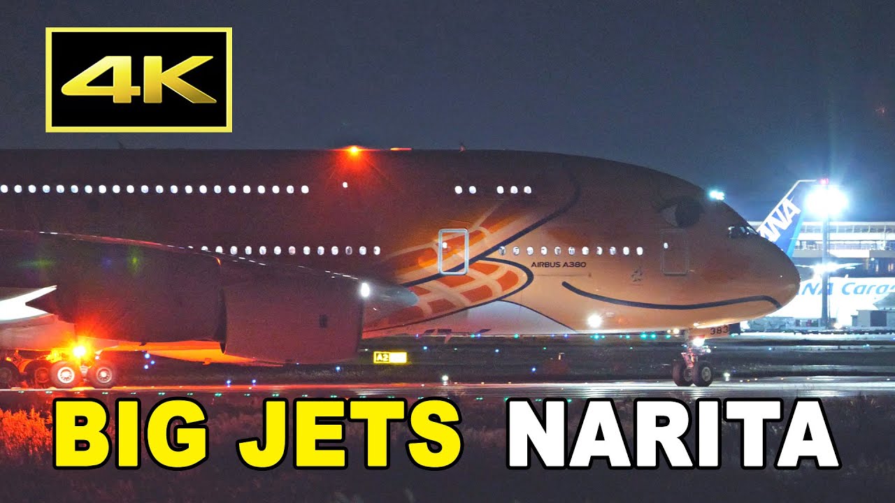 [4K] 29 big jets plane spotting at Tokyo Narita Airport / 成田空港