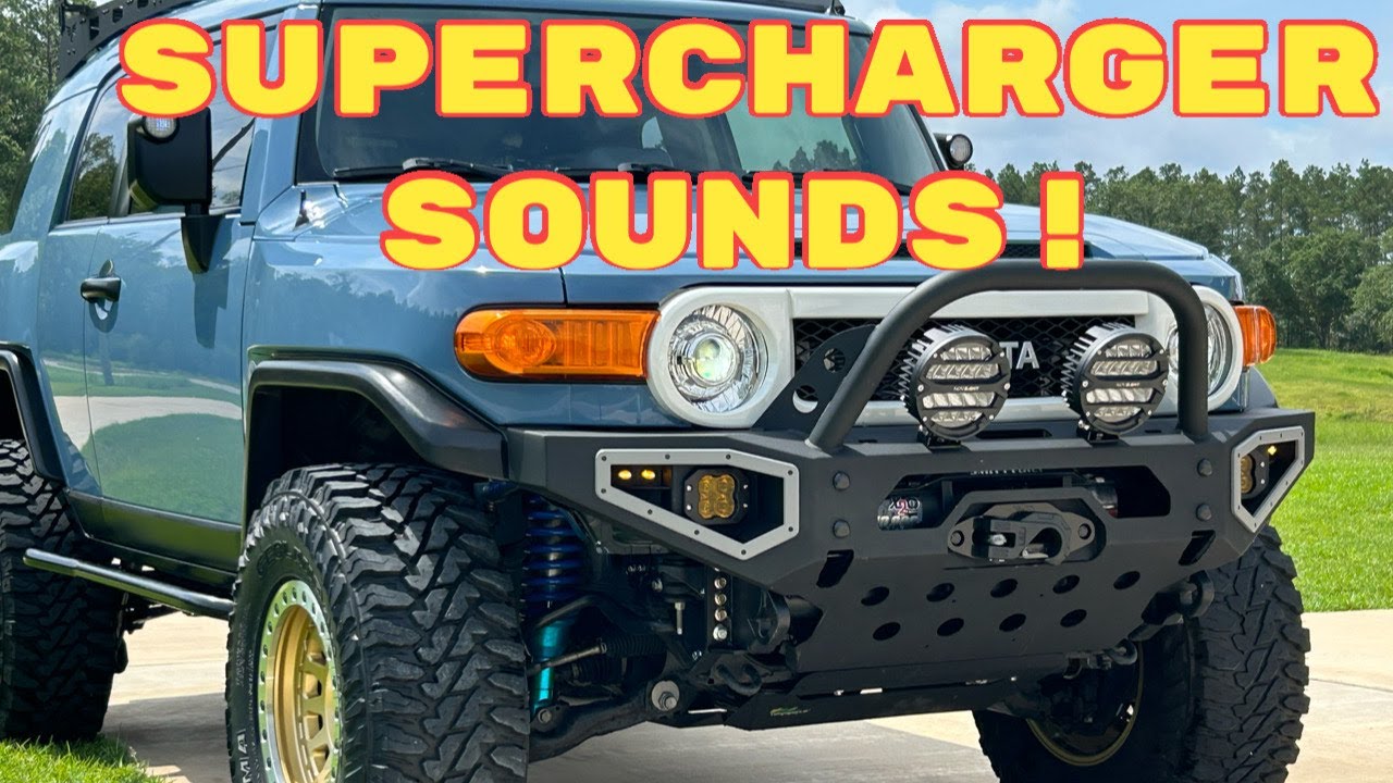 Звуки Supercharger FJ Cruiser | Холодный пуск, жёсткие рывки и трэш на трассе с точки зрения